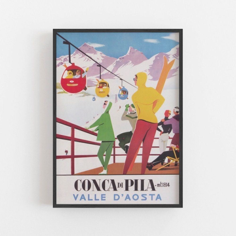 Vintage Italian Ski ⛷ Poster
